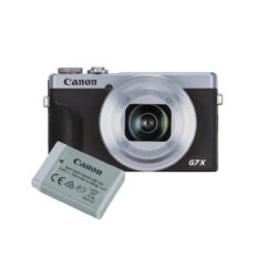 Canon Powershot G7X Mark III zilver battery kit